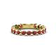 1 - Ashlyn 2.30 mm Ruby 3/4 Eternity Band 