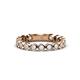 1 - Ashlyn 2.30 mm White Sapphire 3/4 Eternity Band 