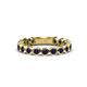 1 - Ashlyn 2.30 mm Blue Sapphire 3/4 Eternity Band 