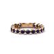 1 - Ashlyn 2.30 mm Blue Sapphire 3/4 Eternity Band 