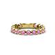 1 - Ashlyn 2.30 mm Pink Sapphire 3/4 Eternity Band 