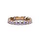 1 - Ashlyn 2.30 mm Tanzanite 3/4 Eternity Band 