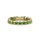 1 - Ashlyn 2.30 mm Green Garnet 3/4 Eternity Band 