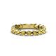 1 - Ashlyn 2.30 mm Citrine 3/4 Eternity Band 