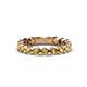 1 - Ashlyn 2.30 mm Citrine 3/4 Eternity Band 