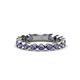 1 - Ashlyn 2.30 mm Iolite 3/4 Eternity Band 
