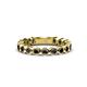 1 - Ashlyn 2.30 mm Black Diamond 3/4 Eternity Band 
