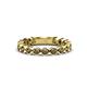 1 - Ashlyn 2.30 mm Smoky Quartz 3/4 Eternity Band 