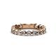 1 - Ashlyn 2.30 mm Diamond 3/4 Eternity Band 