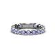 1 - Ashlyn 2.30 mm Tanzanite 3/4 Eternity Band 