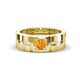 1 - Marcus 0.20 ct Citrine Solitaire Men Wedding Band (6 mm) 