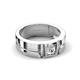 4 - Marcus 0.25 ct Lab Grown Diamond Solitaire Men Wedding Band (6 mm) 