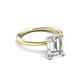 3 - Solina 2.64 ctw IGI Certified Emerald Shape Lab Grown Diamond accented Lab Grown Diamond Hidden Halo Women Engagement Ring 