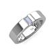 3 - Carter 0.30 ct Baguette Shape Natural Diamond Men Wedding Band (5 mm) 