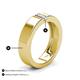 4 - Carter 0.30 ct Baguette Shape Natural Diamond Men Wedding Band (5 mm) 