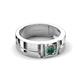 4 - Marcus 0.30 ct Created Alexandrite Solitaire Men Wedding Band (6 mm) 