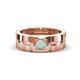 1 - Marcus 0.20 ct Opal Solitaire Men Wedding Band (6 mm) 