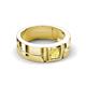 4 - Marcus 0.30 ct Yellow Sapphire Men Wedding Band (6 mm) 