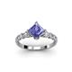 2 - Alicia 1.62 ctw Tanzanite and Lab Grown Diamond Engagement Ring 