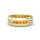1 - Brandon 0.20 ctw Citrine High Polished Men Wedding Band (7 mm) 