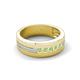 6 - Brandon 0.34 ctw Peridot High Polished Men Wedding Band (7 mm) 