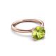 3 - Solina 1.93 ctw Round Peridot accented Lab Grown Diamond Hidden Halo Engagement Ring 