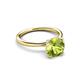 3 - Solina 1.93 ctw Round Peridot accented Lab Grown Diamond Hidden Halo Engagement Ring 