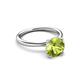 3 - Solina 1.93 ctw Round Peridot accented Lab Grown Diamond Hidden Halo Engagement Ring 