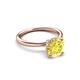 3 - Solina 2.63 ctw Round Created Yellow Sapphire accented Lab Grown Diamond Hidden Halo Engagement Ring 