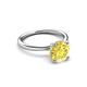 3 - Solina 2.63 ctw Round Created Yellow Sapphire accented Lab Grown Diamond Hidden Halo Engagement Ring 