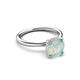 3 - Solina 1.53 ctw Round Opal accented Lab Grown Diamond Hidden Halo Engagement Ring 