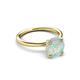 3 - Solina 1.53 ctw Round Opal accented Lab Grown Diamond Hidden Halo Engagement Ring 