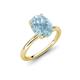4 - Solina 1.86 ctw Oval Shape Aquamarine accented Lab Grown Diamond Hidden Halo Engagement Ring 