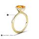 5 - Solina 1.81 ctw Oval Shape Citrine accented Lab Grown Diamond Hidden Halo Engagement Ring 
