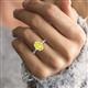 2 - Solina 2.31 ctw Oval Shape Yellow Sapphire accented Lab Grown Diamond Hidden Halo Engagement Ring 