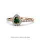 1 - Arella 1.56 ctw Created Alexandrite and Lab Grown Diamond Women Halo Engagement Ring 