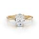1 - Elodie 4.00 ct IGI Certified Oval Shape Lab Grown Diamond Solitaire Engagement Ring 