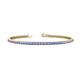 1 - Leslie 2.40 mm Tanzanite Eternity Tennis Bracelet 