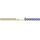 2 - Leslie 2.40 mm Tanzanite Eternity Tennis Bracelet 