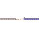 2 - Leslie 2.40 mm Tanzanite Eternity Tennis Bracelet 
