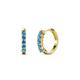 1 - Aricia Petite 0.25 ctw Blue Topaz Women Hoop Earrings 