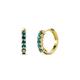 1 - Aricia Petite 0.25 ctw London Blue Topaz Women Hoop Earrings 
