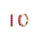 1 - Aricia Petite 0.35 ctw Ruby Women Hoop Earrings 