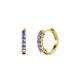 1 - Aricia Petite 0.28 ctw Tanzanite Women Hoop Earrings 