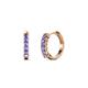1 - Aricia Petite 0.28 ctw Tanzanite Women Hoop Earrings 