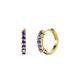 1 - Aricia Petite 0.22 ctw Iolite Women Hoop Earrings 