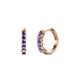 1 - Aricia Petite 0.22 ctw Iolite Women Hoop Earrings 