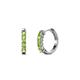 1 - Aricia Petite 0.37 ctw Peridot Women Hoop Earrings 