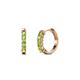 1 - Aricia Petite 0.37 ctw Peridot Women Hoop Earrings 