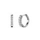 1 - Aricia Petite 0.35 ctw Natural Diamond Women Hoop Earrings 